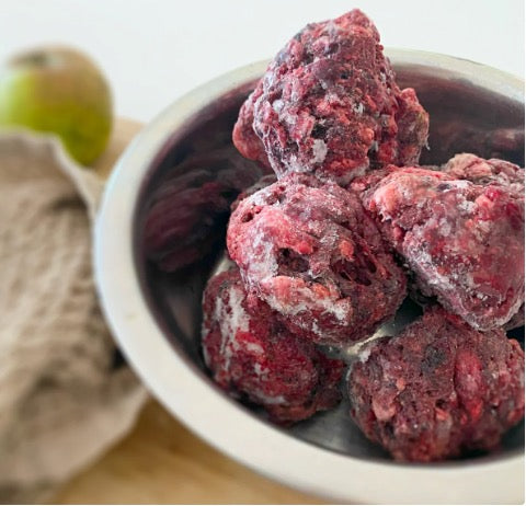 FUTTERFREUNDE BARF-Nuggets Rind & Gemüse, gewolft und portioniert (1.500g)