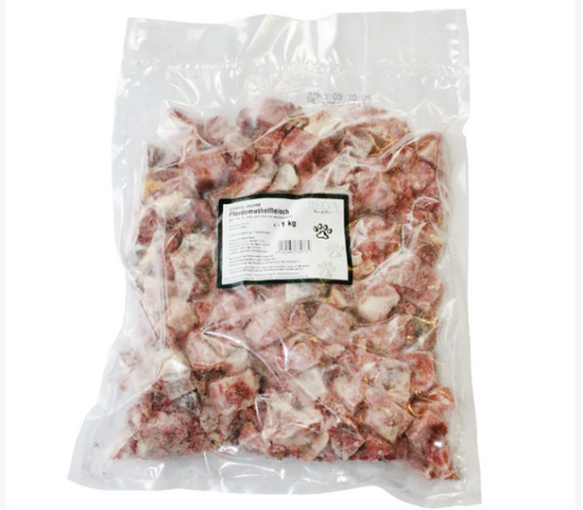 FUTTERFREUNDE Pferdemuskelfleisch Würfel, roh (1 KG)