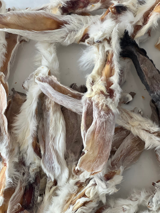 Hasenohren mit Fell 100g