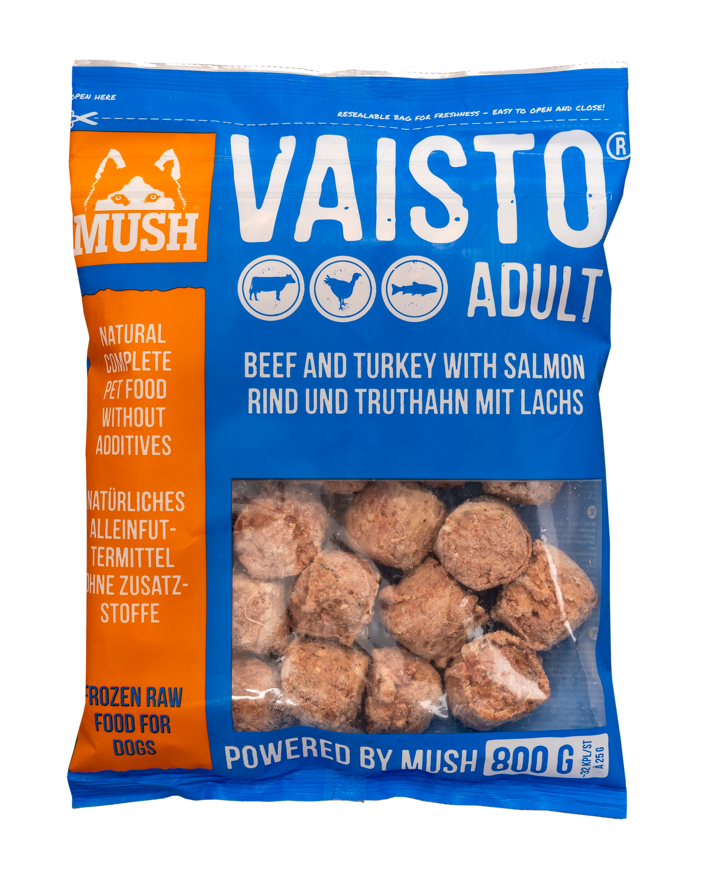 MUSH Vaisto Truthahn Lachs Rind 800g