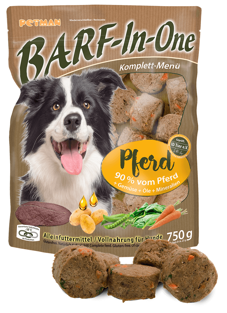 PETMAN BARF-IN-ONE Pferd 750g
